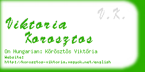 viktoria korosztos business card